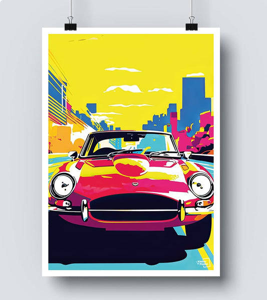 Affiche Voiture - Pop Art