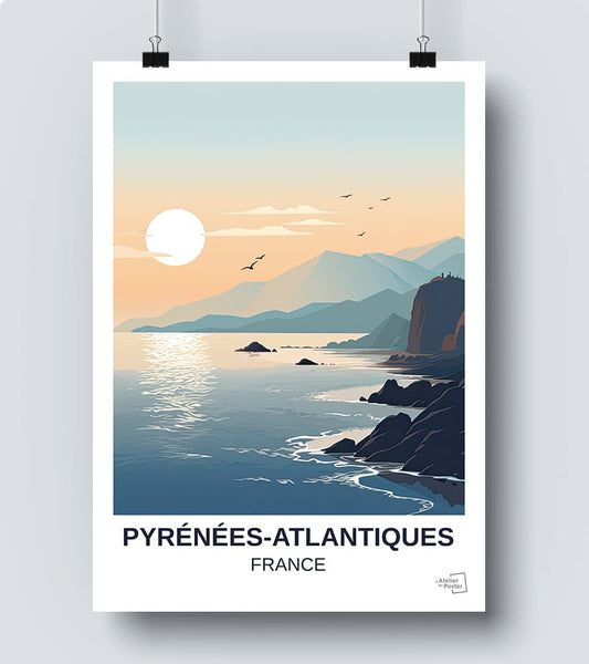 Affiche Pyrénée Atlantique