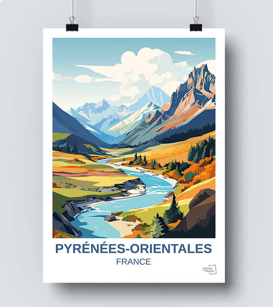 Affiche Pyrénées Orientales