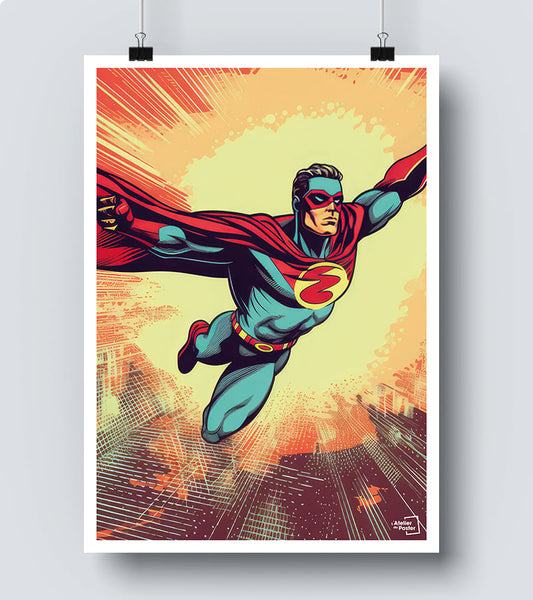 Affiche Super Man - Pop Art