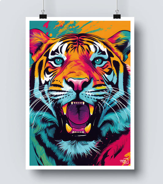 Affiche Tigre - Pop Art