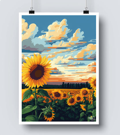 Affiche Tournesols