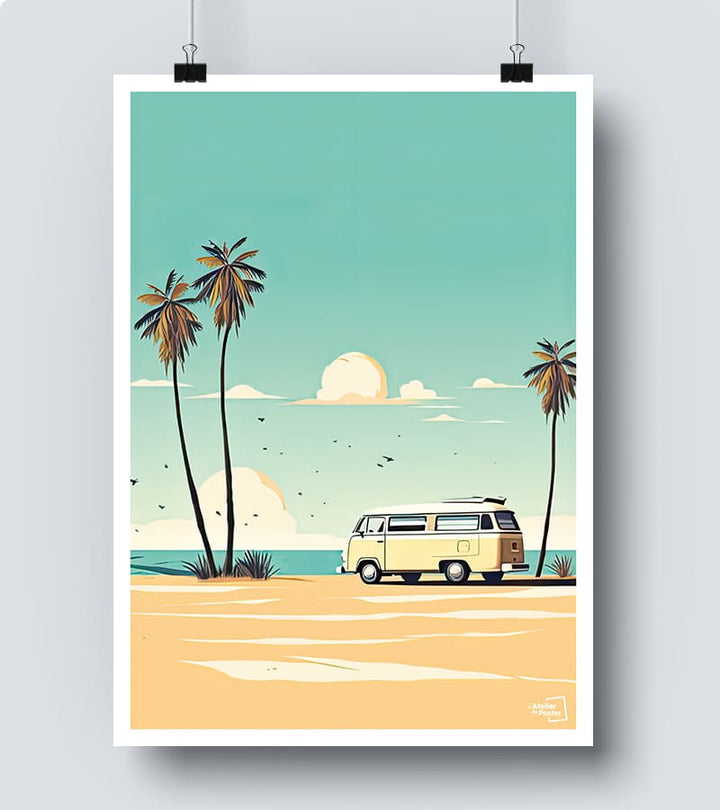 Affiche Amour de vacances par Les Affiches de Voyage main image 1