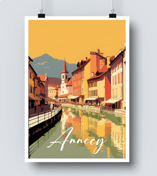 Affiche Vieille ville d'Annecy