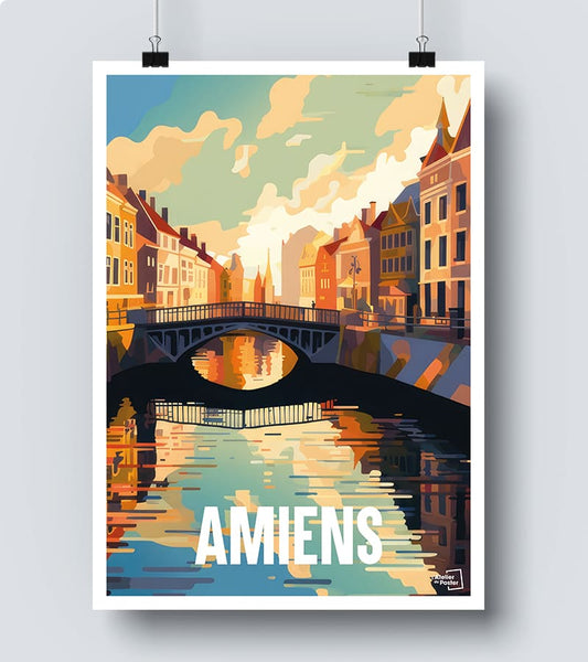 Affiche Vintage Amiens