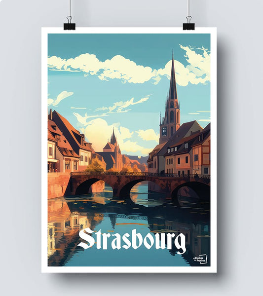 Affiche Vintage Strasbourg