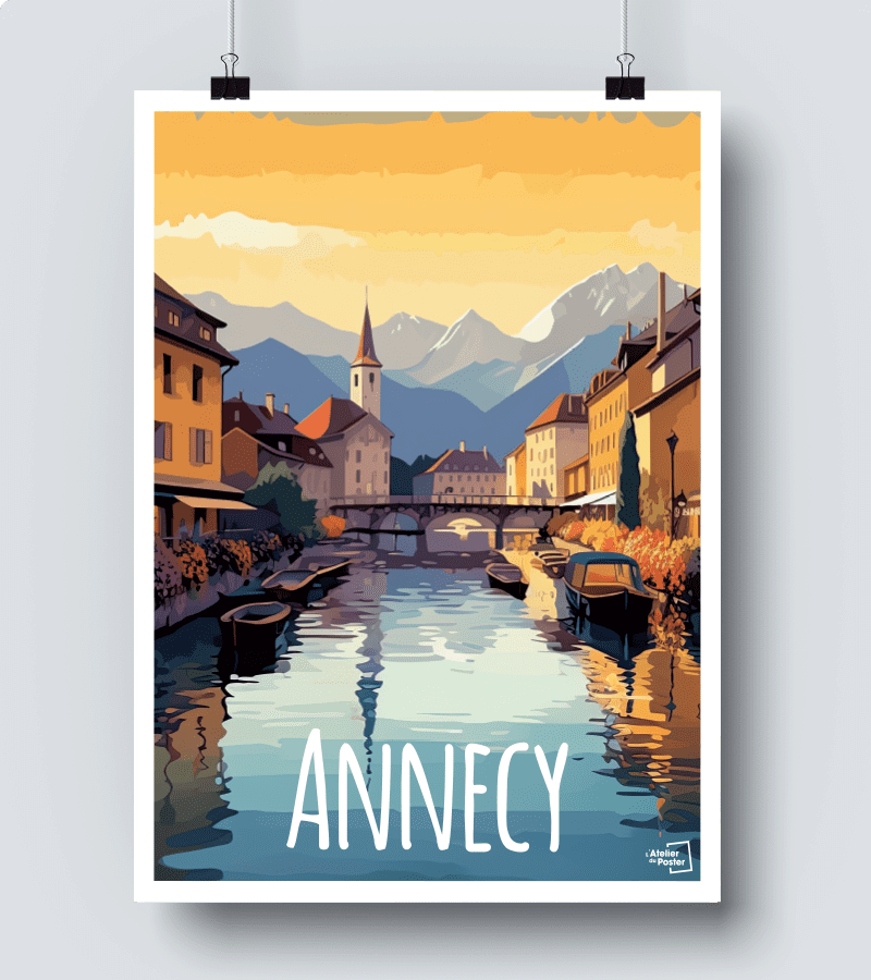 affiche vintage annecy