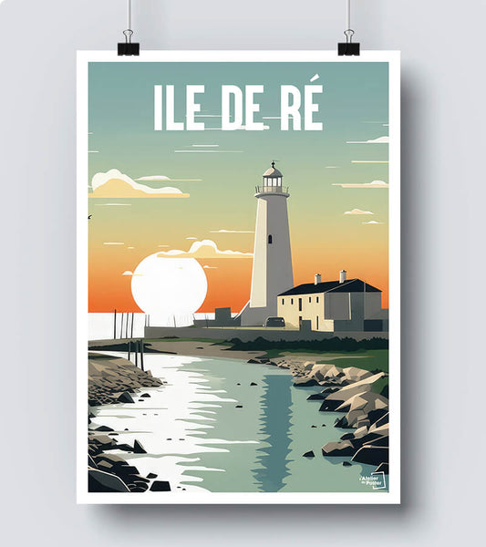 Affiche Vintage Ile de Ré