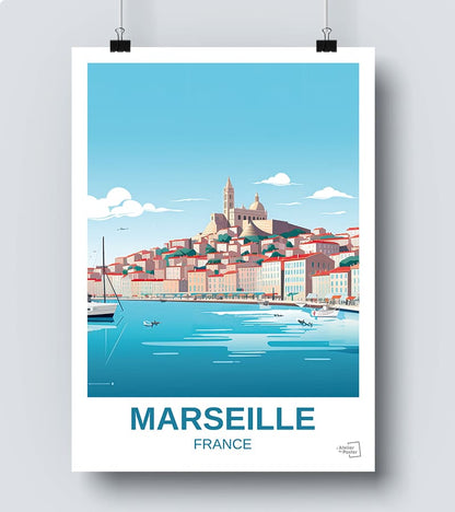 Affiche port de Marseille 