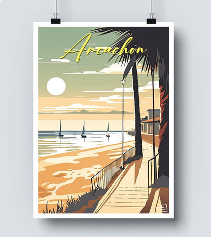 Affiche Vintage Arcachon