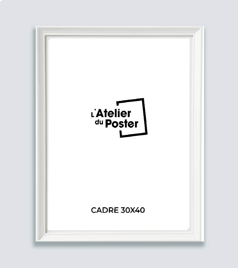 Cadre blanc pour affiche 30x40