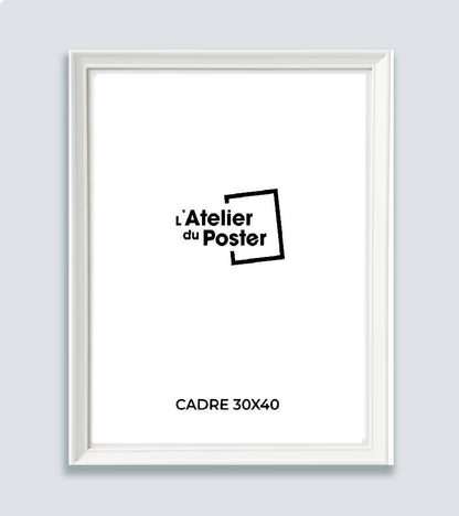 Cadre blanc pour affiche 30x40