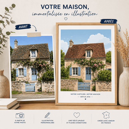 Affiche Personnalisée "Maison"