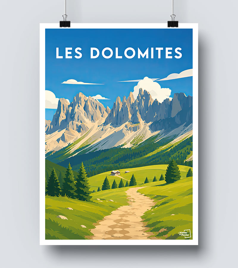 Affiche Dolomites