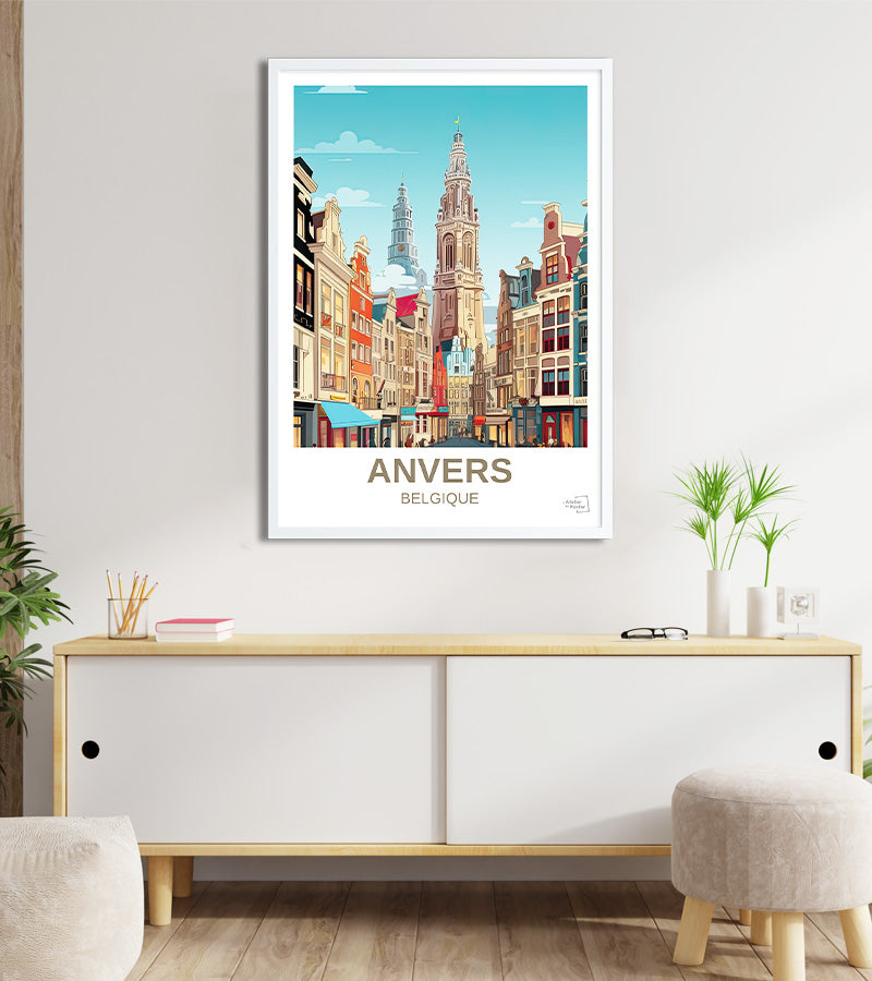 poster Anvers - Belgique