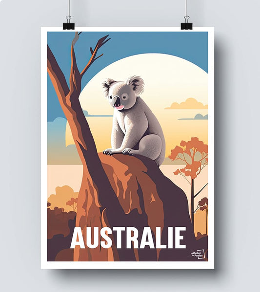 Affiche Koala d'Australie