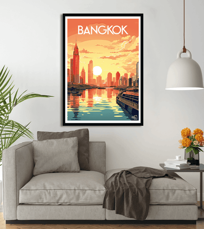 poster vintage Bangkok