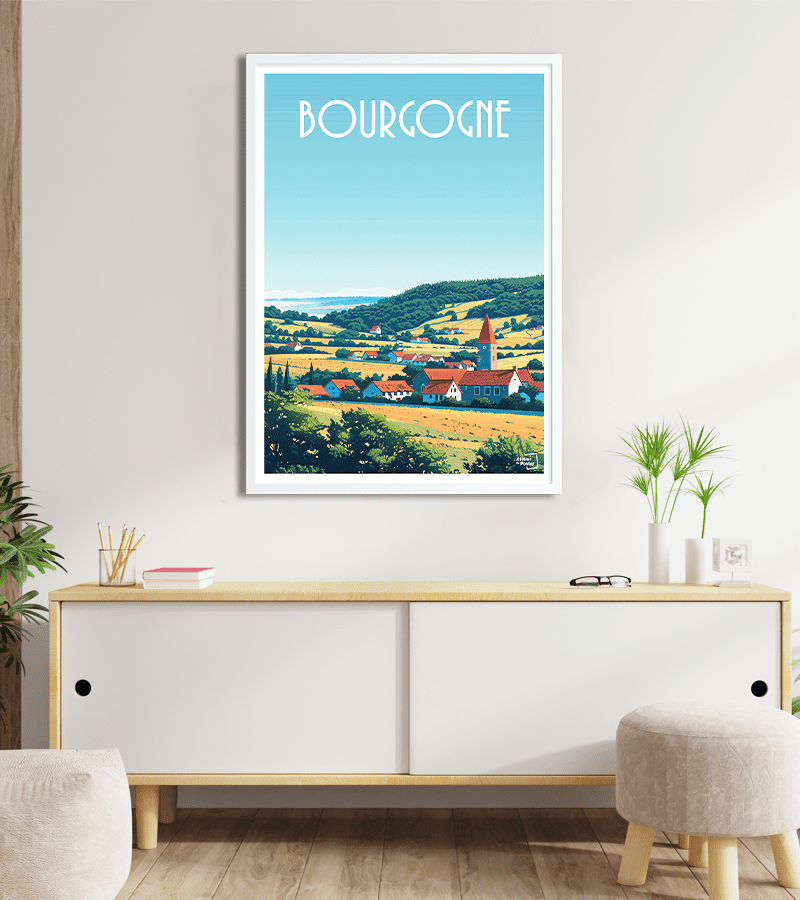 poster Bourgogne vintage