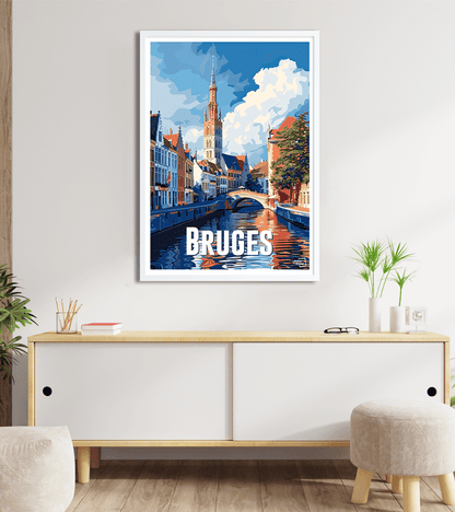 Affiche Bruges - Belgique