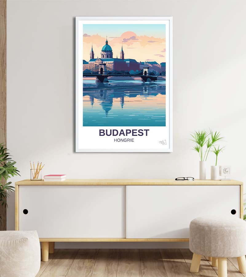 poster Budapest en Hongrie