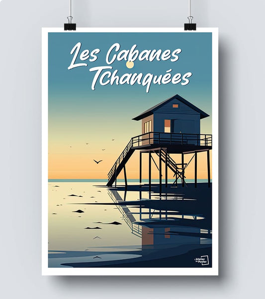 Affiche Cabane Tchanquée d'Arcachon