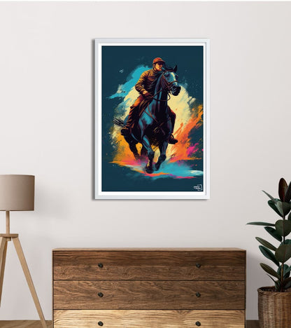 Poster equitation equestre cheval 