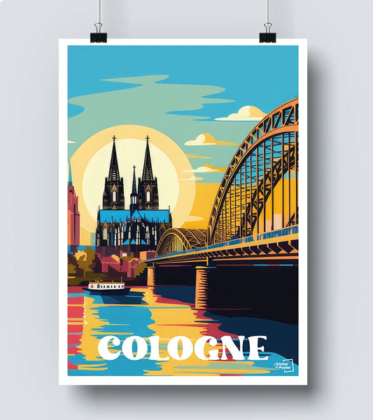 Affiche Cologne - Allemagne