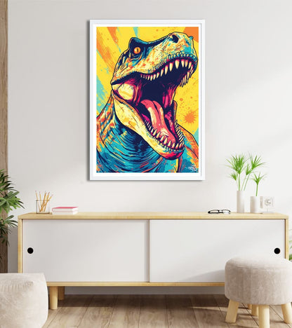 poster Dinosaure - Pop Art