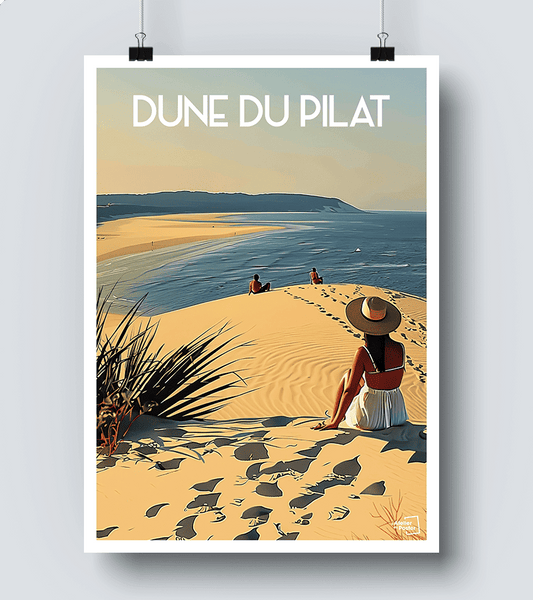 Affiche Dune du Pilat vintage