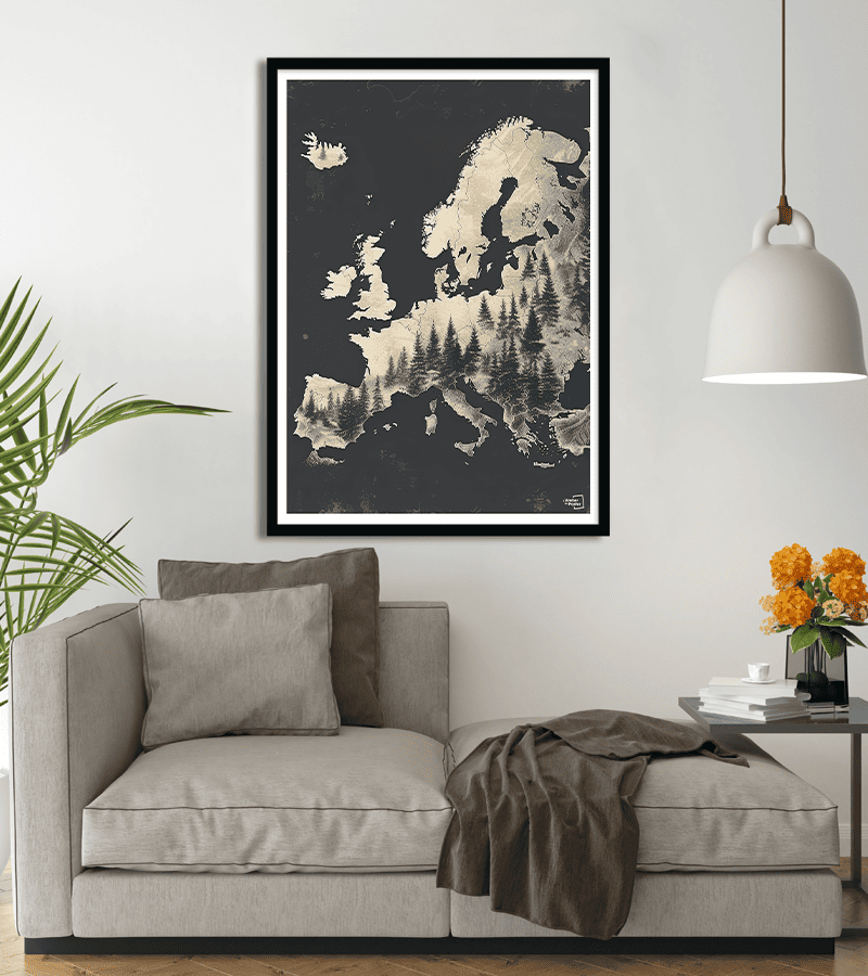 poster Carte Europe