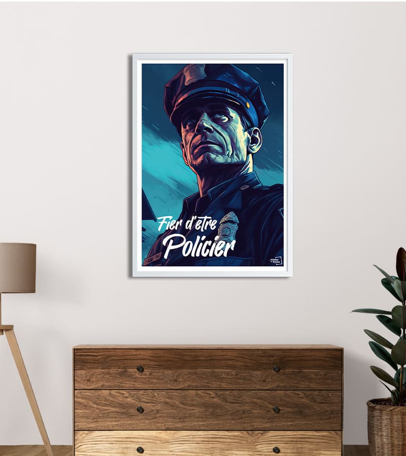 poster Fier d'être policier