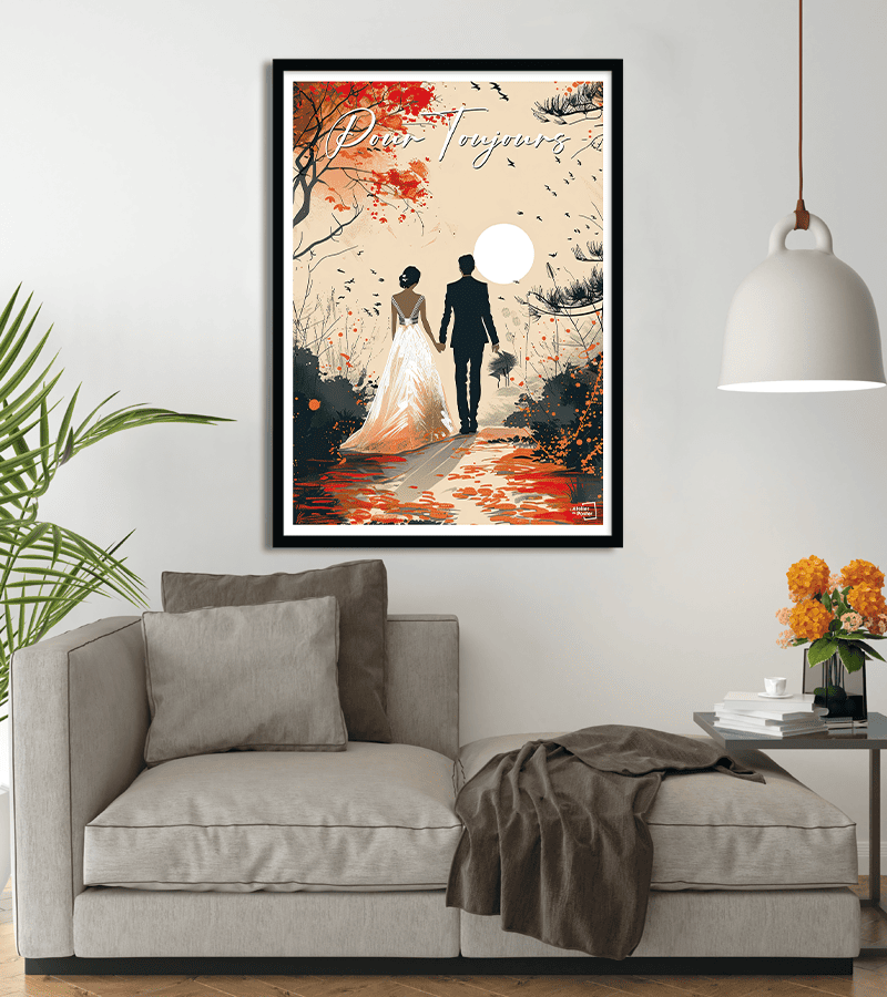 poster Mariage - Ensemble pour toujours