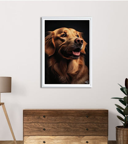 Affiche Chien Golden Retriever