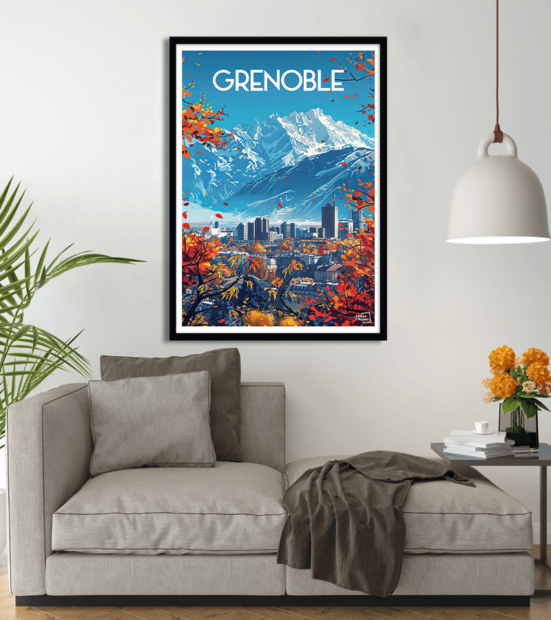 poster Grenoble - Capitale des Alpes