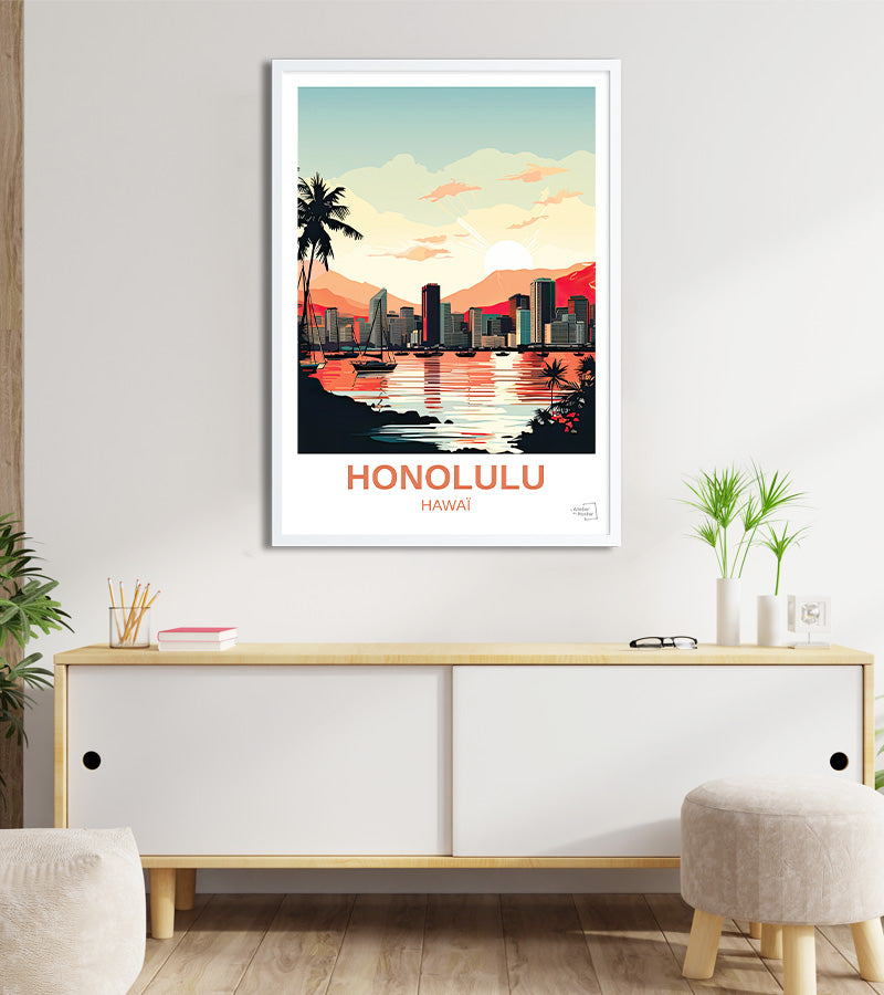 poster Honolulu - Hawaï