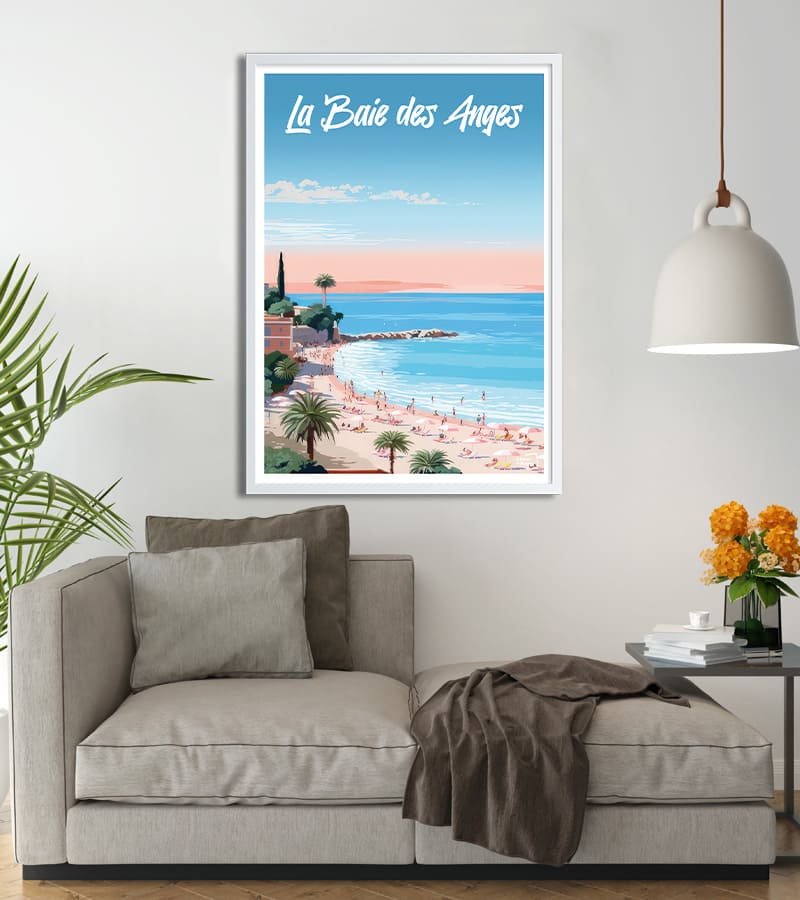 poster La Baie des Anges plage 