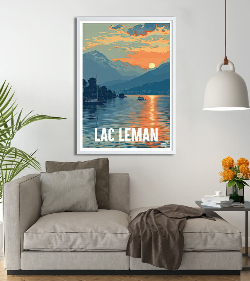 poster lac leman