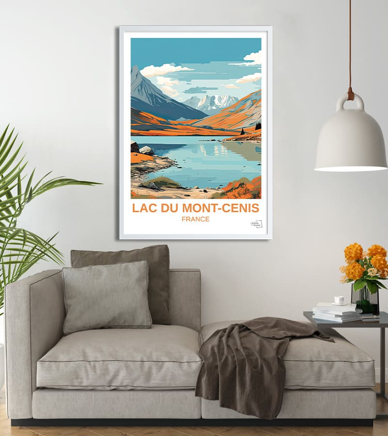 Poster lac du mont cenis