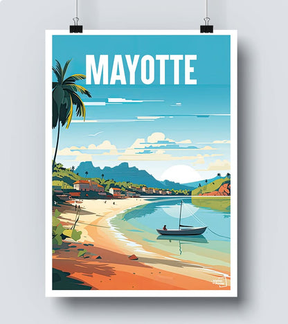 Affiche Vintage Mayotte