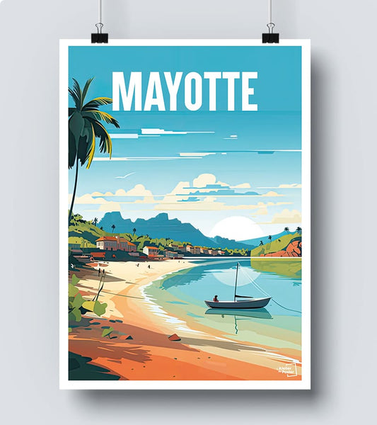 Affiche Vintage Mayotte