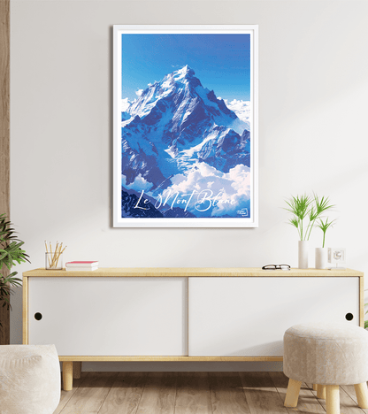 Affiche Montagne du Mont Blanc