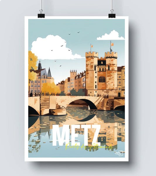 Affiche Metz - Porte des Allemands