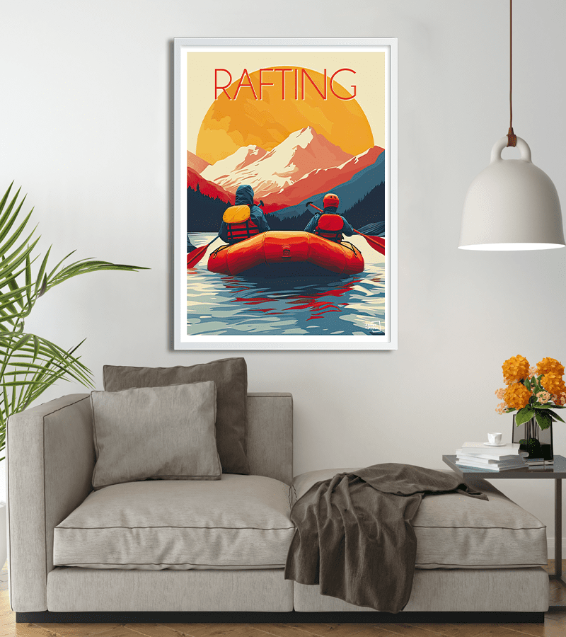 River Raft Poster Affiche Rafting – L'Atelier du Poster