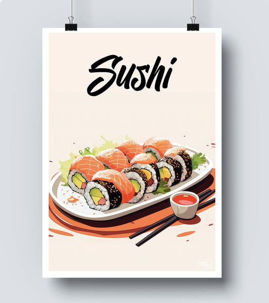 Affiche Sushi