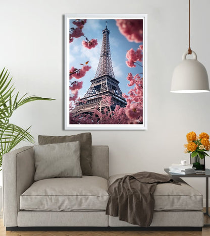 poster Tour Eiffel en fleurs