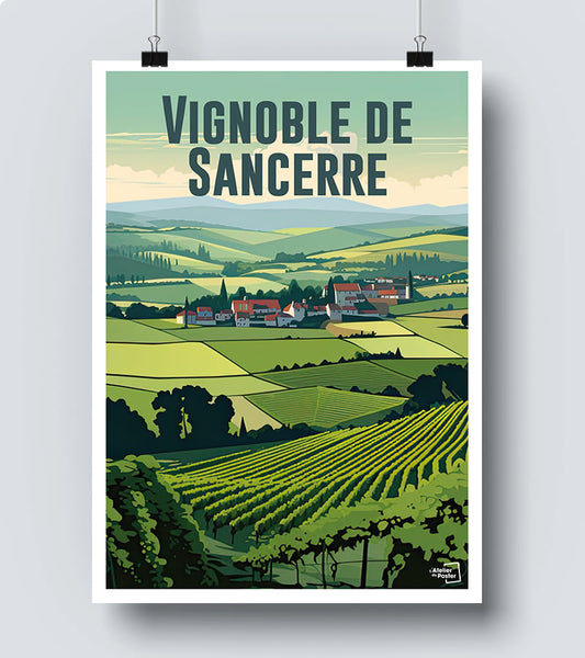 Affiche Vignoble de Sancerre