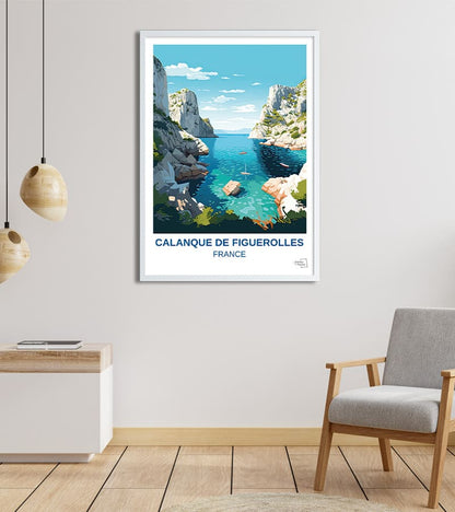 poster Calanque de Figuerolles