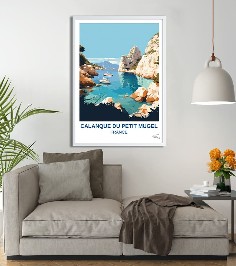 poster Calanque du petit Mugel