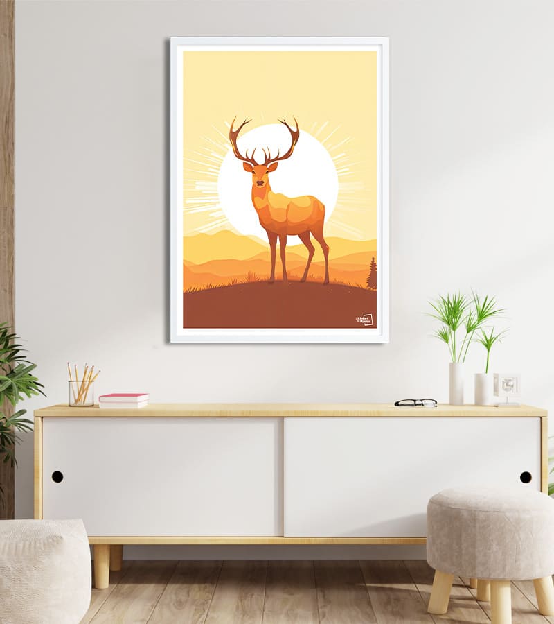 poster Vintage Cerf