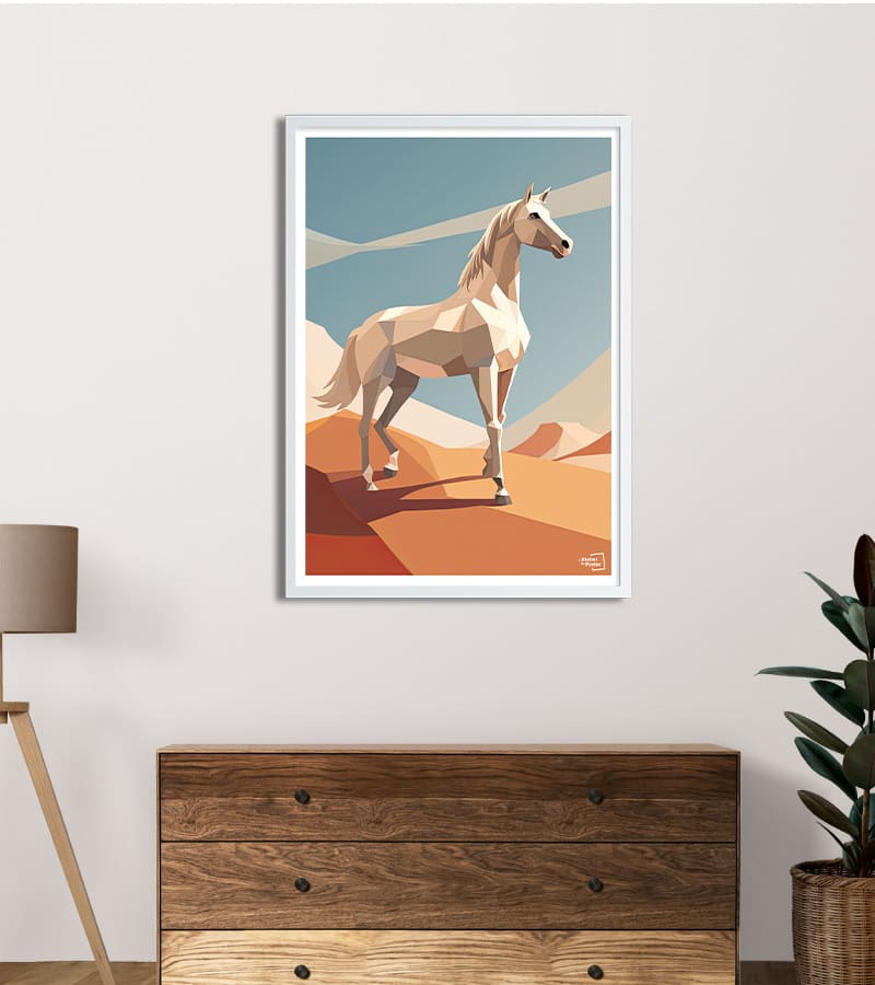 poster Cheval blanc